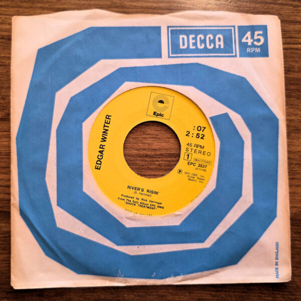 EDGAR WINTER RIVER`S RISIN` blues *45 lik.
