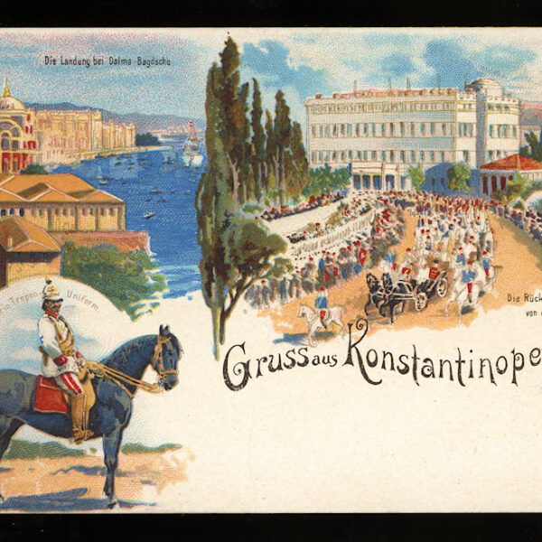 Constantinople Lithographie Litho #06 Ottoman TURKEY un-used Postcard *RARE!!!