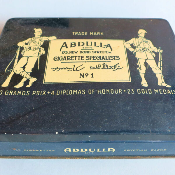 ABDULLA No.1 Egyptian Blend 100 Cigaretten Metallblech Tin *SATILDI - OUT OF STOCK
