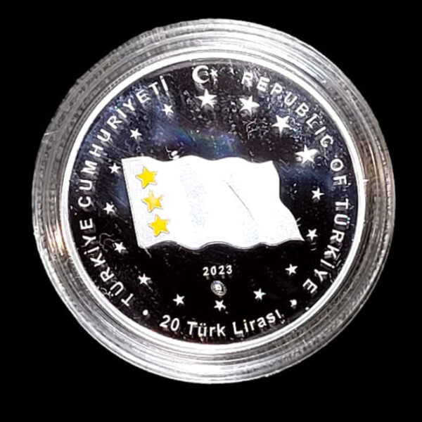Tarihte Türk Devletleri no.4 AKHUN Imparatorluğu Gümüş 2023 sertifikalı