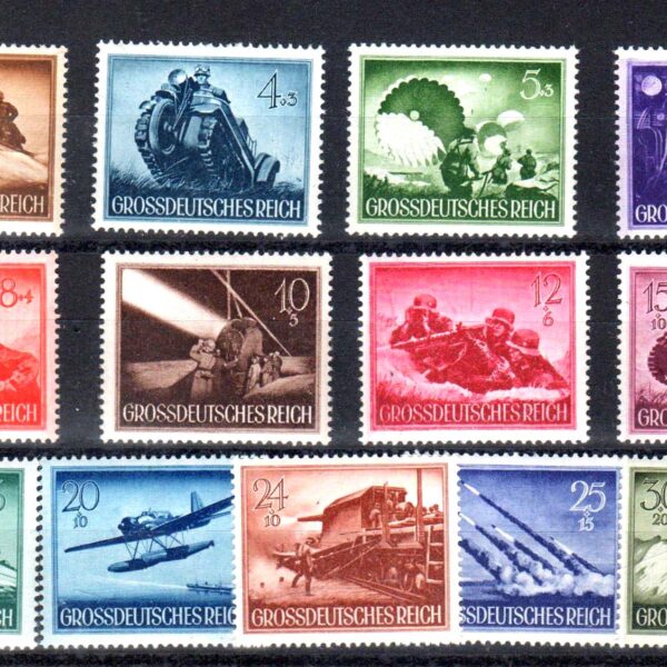 ALMANYA Deutschland 1944 Mi-873-885 Mint **MNH