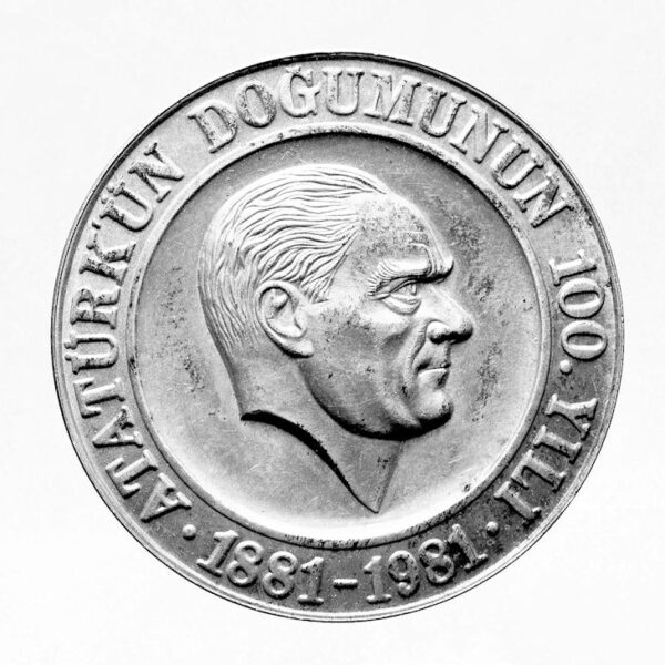 ATATÜRK Türk, ögün, güven, çalis Gümüs Madalya *Nadir!