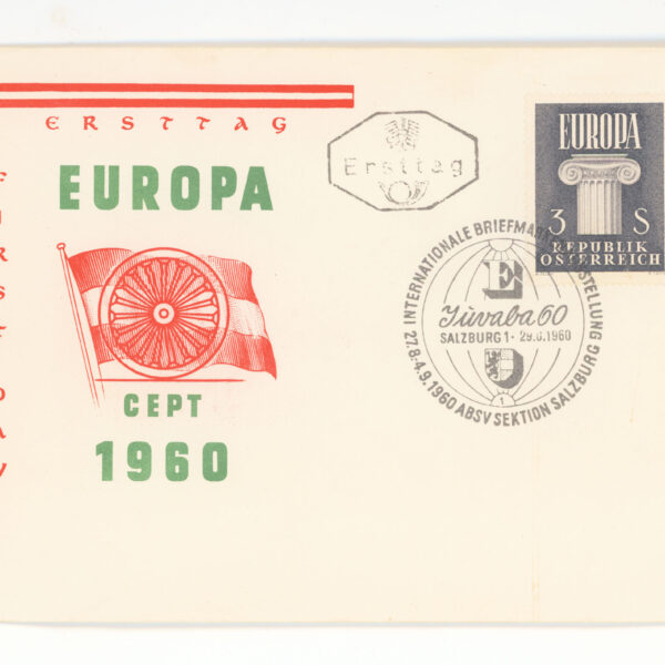 AVUSTURYA 1960 CEPT FDC