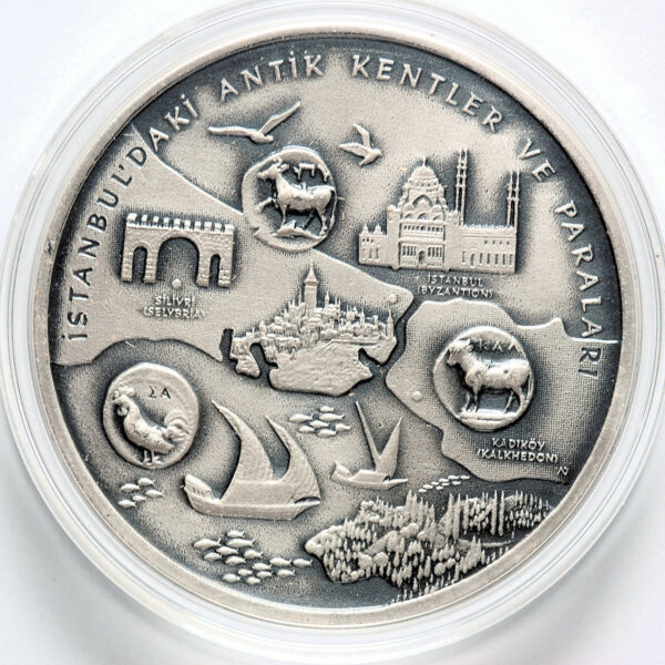 Istanbul Avrupa Kültür Başkenti 2010 Darphane Gümüş okside kaplama madalya