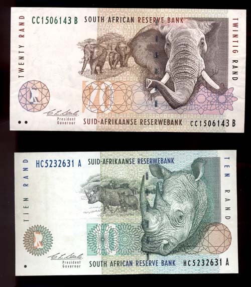 SOUTH AFRICA Güney Afrika Cum. 10+20 Rand - UNC