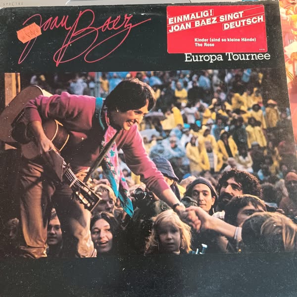JOAN BAEZ - Europa Tournee 1980 Hollanda Baskı K_8 * P_8.5+