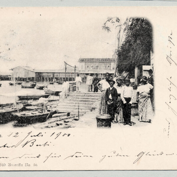 BRAZIL Bahia 1900 used postcard