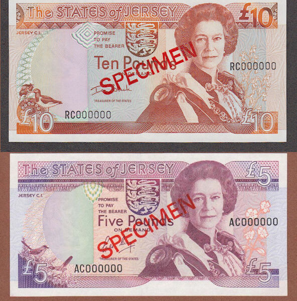 JERSEY 5+10 Pound SPECIMEN - UNC
