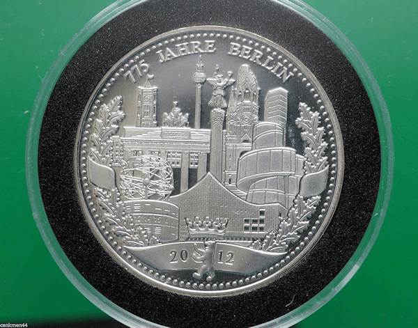 ALMANYA Deutschland Berlin 775 Jahre Silber Gümüş Madalya