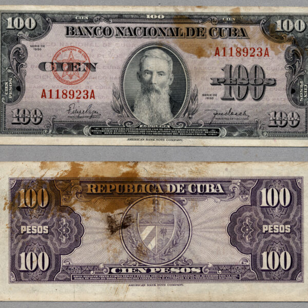 CUBA 100 Pesos 1950 - Fine *haliyle temiz