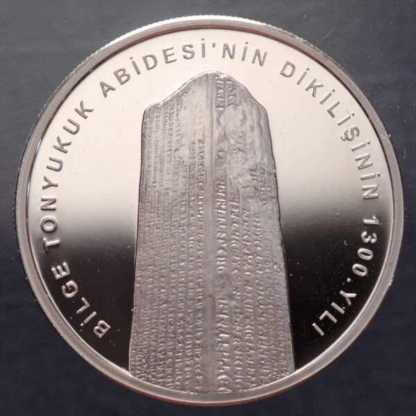Bilge Tonyukuk 20 TL 2021 Gümüş 0.925 Diameter 38.61 mm. 31.1 Gr. Sertifikalı
