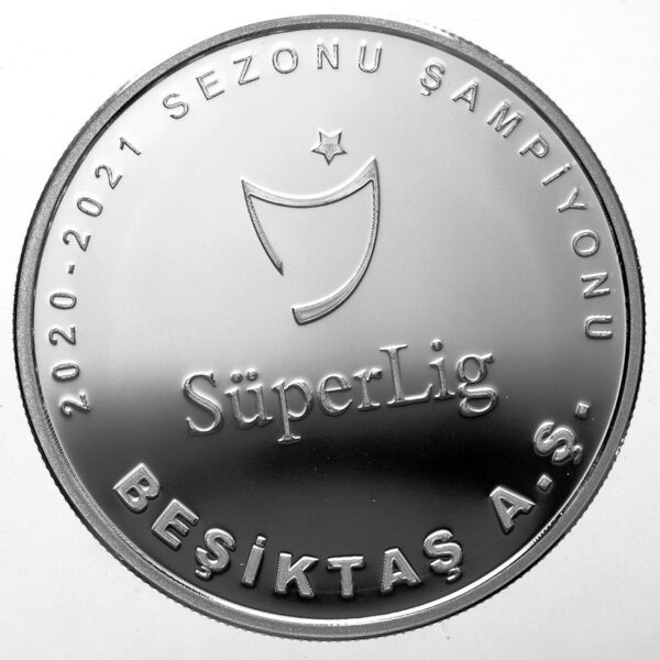 BEŞİKTAŞ LIG ŞAMPIYONLUĞU GÜMÜŞ HATIRA PARASI SERTIFIKASIZ