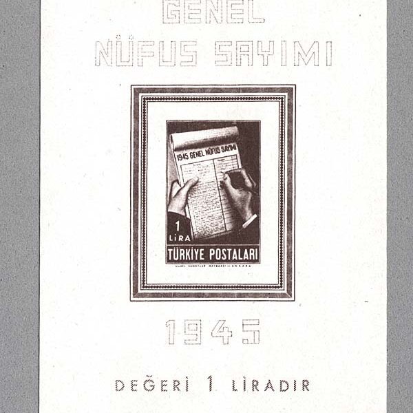 NÜFUS SAYIMI 3. Blok 1945 Mint **MNH