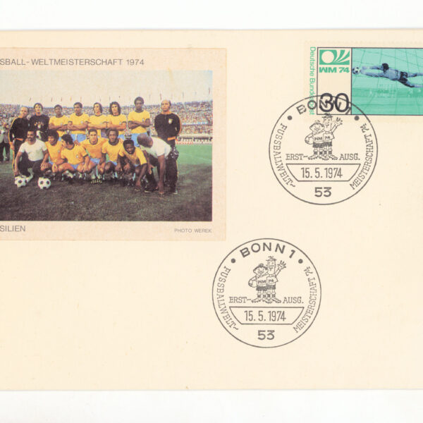ALMANYA Dünya kupasi Brezilya FDC 1974 *SATILDI - OUT OF STOCK