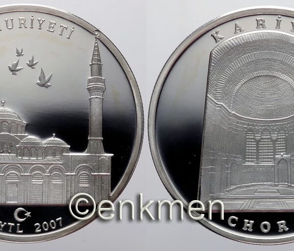 Camiler Serisi Kariye cami 2007 DARPHANE HATIRA GÜMÜŞ Sertifikalı