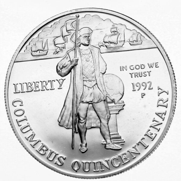 U.S.A. 1 Dollar 1992 Colombus HATIRA PARASI Gümüş *SATILDI - OUT OF STOCK