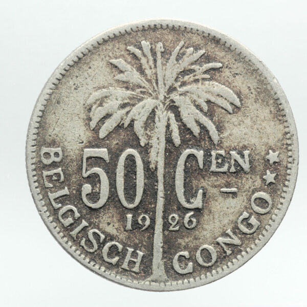 Belçika Kongosu - Belgisch Congo 50 Cen 1926