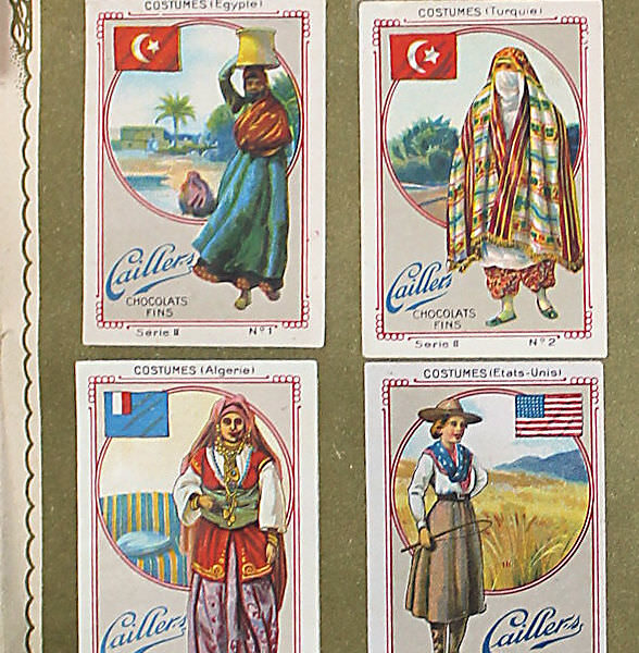 CAILLER Chocolats Fins Sammelbilder, Türkei China Brasil, Rückseite Segelschiffe