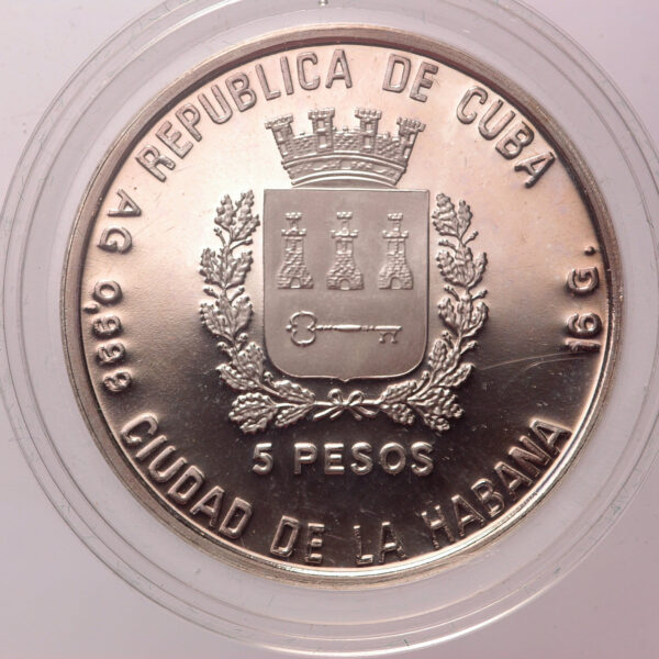 CUBA KÜBA 5 Pesos 1990 Italya Dünya Futbol Sampiyonasi HATIRA PARASI