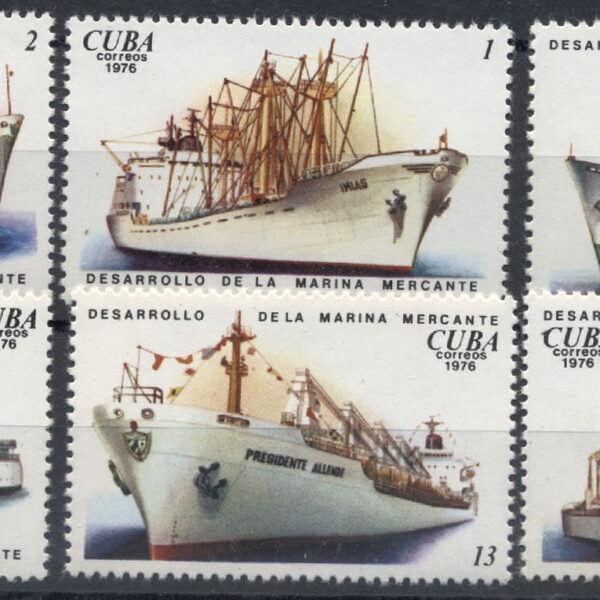 CUBA Ticari Gemiler temalı Mint **MNH