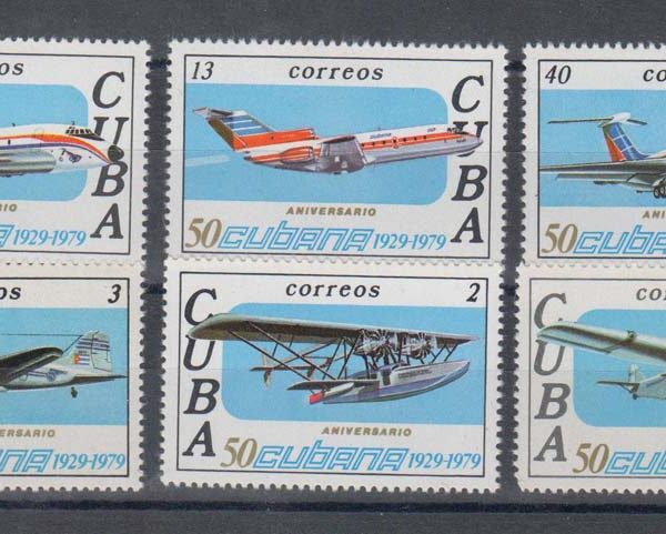 CUBA Küba *Uçak motif Mint **MNH