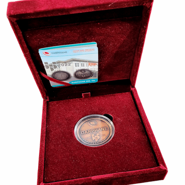 Darhane 555 yıl bronz kutulu sertifikalı
