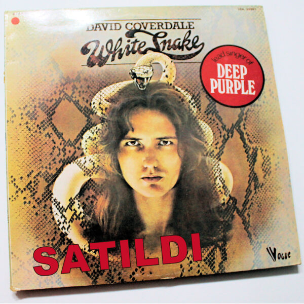 DAVID COVERDALE White Snake Dönem baskısı, Printed in France
