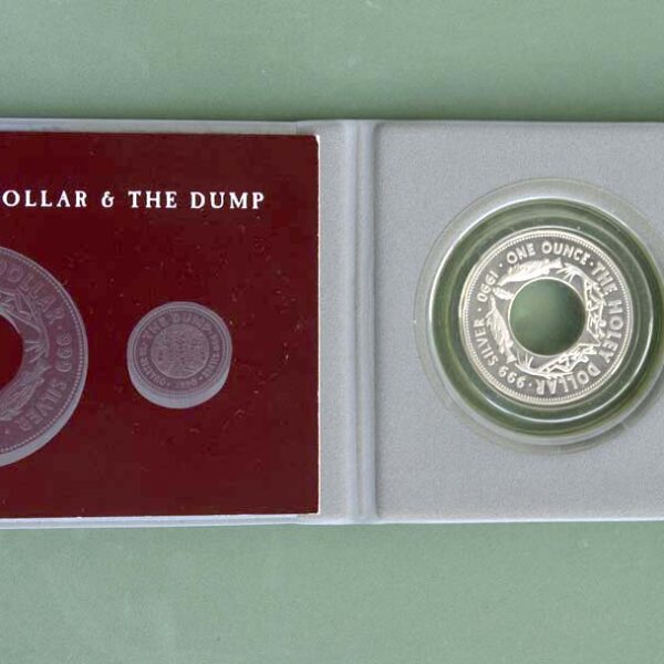 1989 AUSTRALIA 2 silver COIN PROOF The Holey Dollar & the DUMP in official box