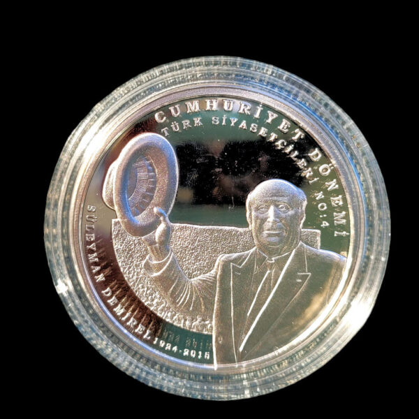 Süleyman Demirel Türk Siyasetçileri no.4 Gümüş 2024 sertifikalı SATILDI – OUT OF STOCK SATILDI