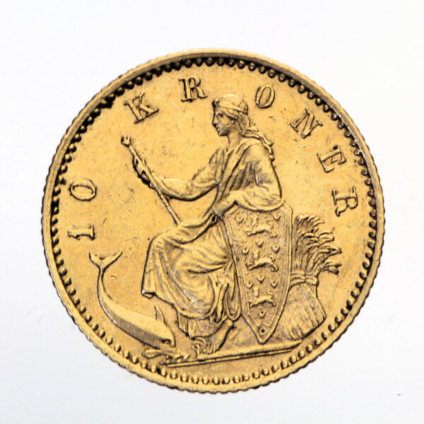 Danimarka DENMARK 10 Kronen 1900 GOLD ALTIN 4.48 Gr.