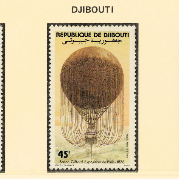 Cibuti Djibouti Balon temalı Aviatik **MNH