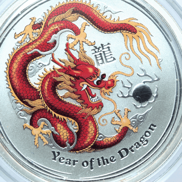 AUSTRALIA Year of the Dragon 2012 - 15.77 Gr. Ø çap 35 mm. Gümüş