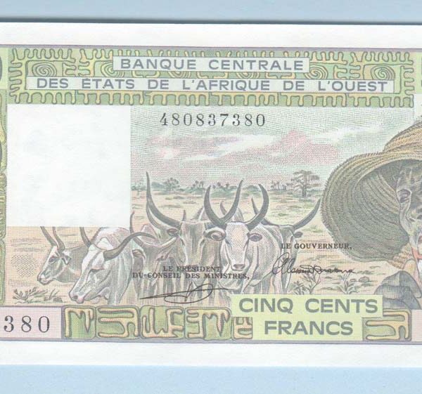 West African States, K Senegal, 500 Francs 1988 UNC - çil banknot