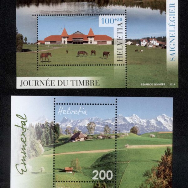 SWITZERLAND Isviçre 2014 Emmental 2 Blok MINT **MNH