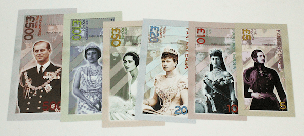 FANTASY BANK Queen Kraliçe 6 Banknot çil