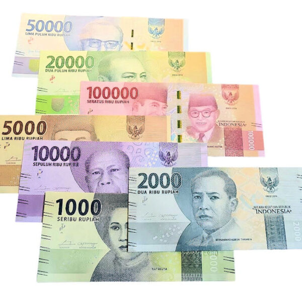 INDONESIA 7 adet banknot çil - UNC