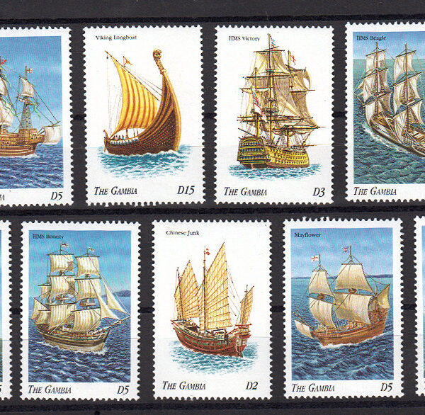GAMBIA Yelkenli temalı Mint **MNH