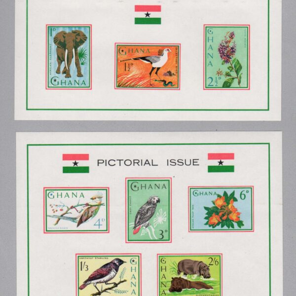 GHANA Pictorial Issue 2 Blocks Mint **MNH (RARE!!) SATILDI - OUT OF STOCK SATILDI - OUT OF STOCK SATILDI - OUT OF STOCK