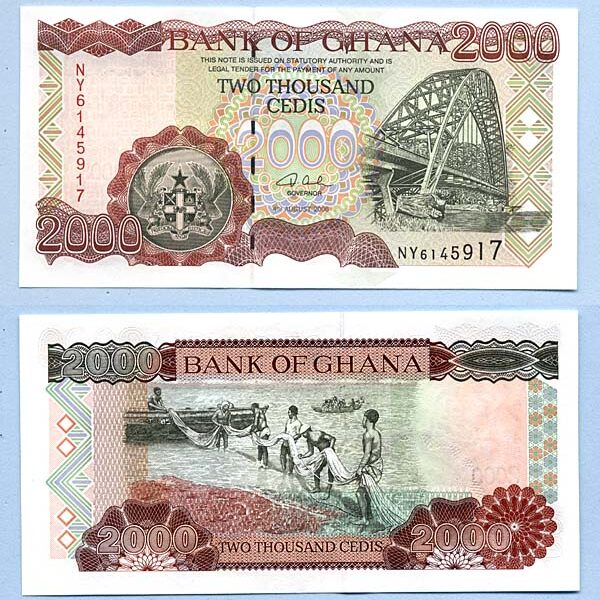 GHANA 2000 Cedis 2006 UNC - çil