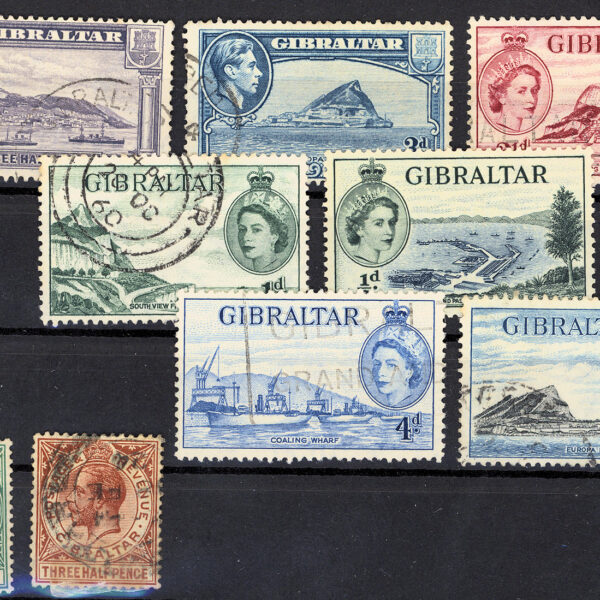 Gibraltar Cebelitarik some old Stamps