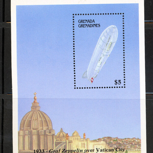 GRENADA Balon Zeppelin temalı Aviatik Block **MNH SATILDI - OUT OF STOCK SATILDI - OUT OF STOCK SATILDI - OUT OF STOCK