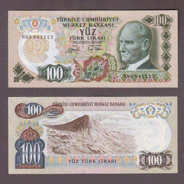 6. Emisyon 100 Lira 2. Tertip 1979-86 çil - UNC