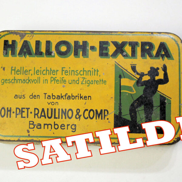 HALLOH-EXTRA Tabak ORIENT Metal Tin - 9x14x2 cm.