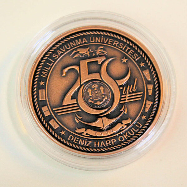 DENIZ HARP OKULU 250. YIL HATIRA PARASI BRONZ SERIFIKALI *SATILDI - OUT OF STOCK