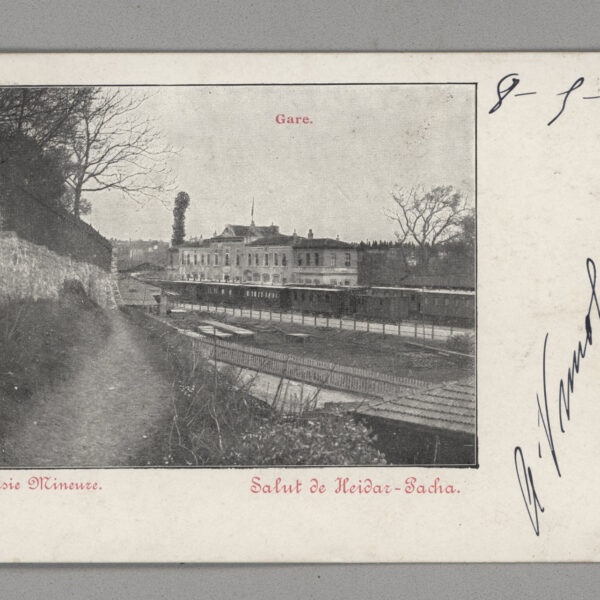 Eski Haydarpasa Tren Garı Postcard TURKEY 1901 Editor Max Fruchtermann