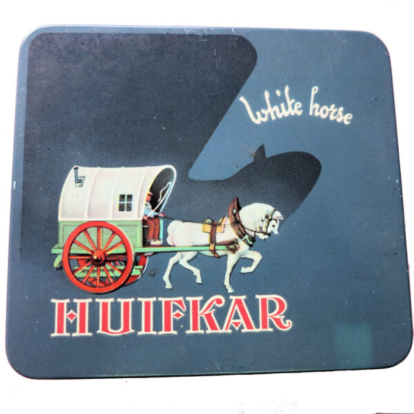 HUFIKAR White Horse Metal Tin *SATILDI - OUT OF STOCK