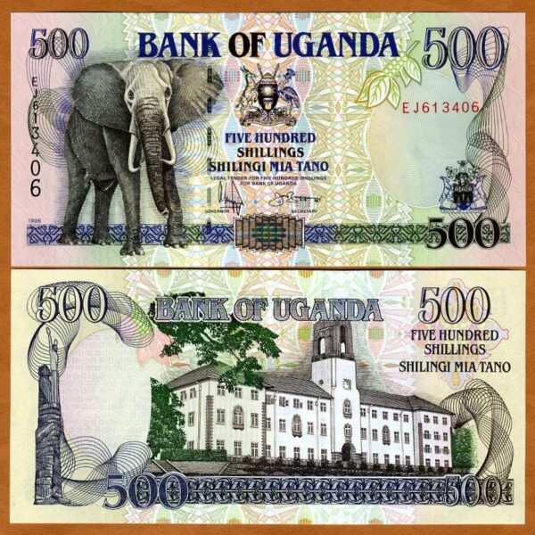UGANDA 500 Shillings Elephant - UNC *çil