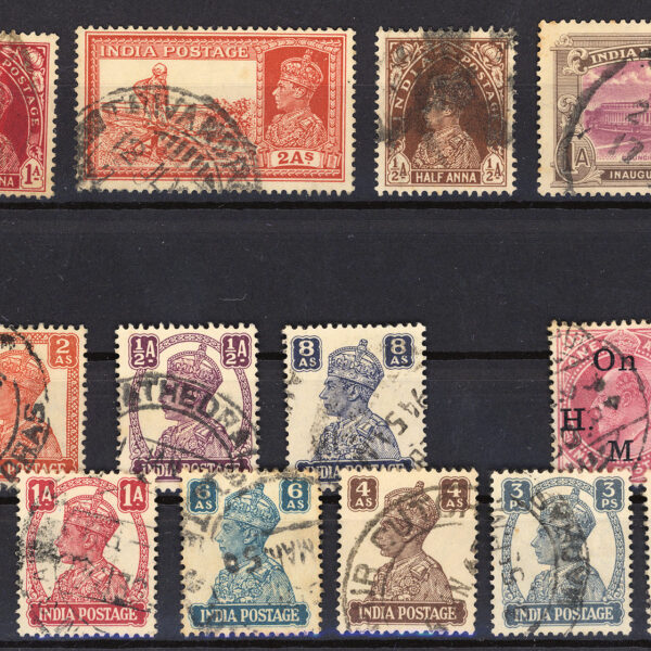 British India stamps LOT pul (bazı nadirler)