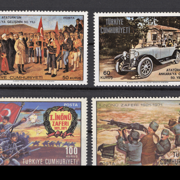Atatürk`ün Ankara`ya gelisi ve 1.Inönü Zaferi Mint **MNH SATILDI - OUT OF STOCK SATILDI - OUT OF STOCK SATILDI - OUT OF STOCK