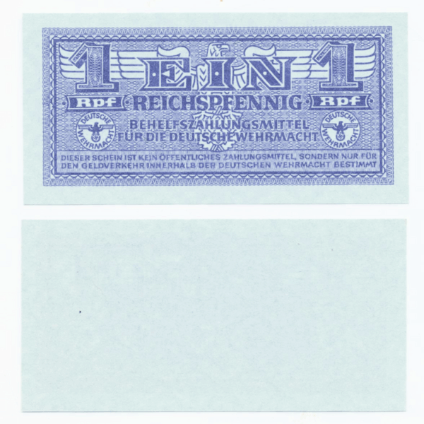 Yunanistan GREECE 1 Pfennig II. Dünya Savaşı Alman işgali - UNC